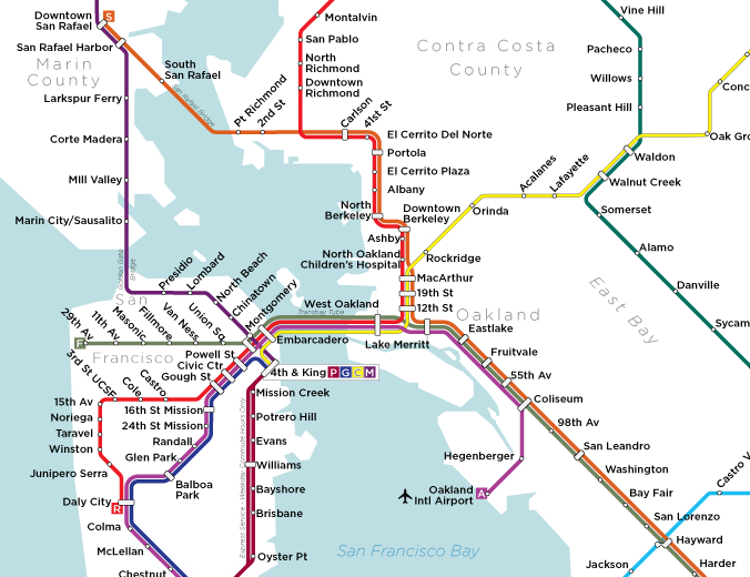 Original 1956 plan for Bart. Map by Jake Coolidge.