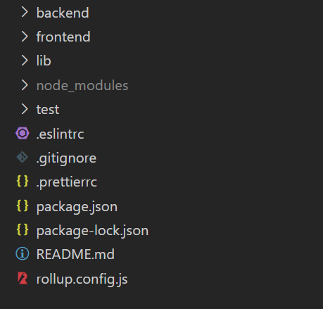 My JAM stack app folder structure